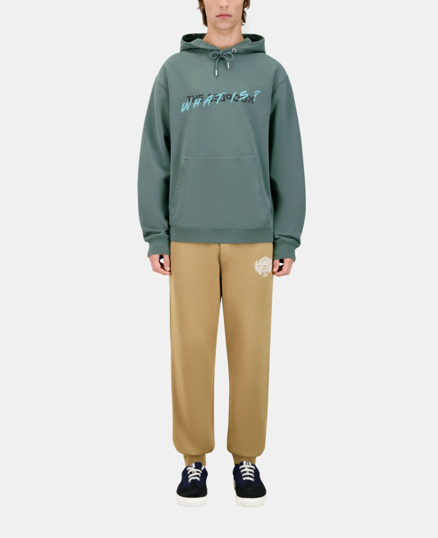 The Kooples HOMME FOREST sweatshirt &agrave; capuche what is vert