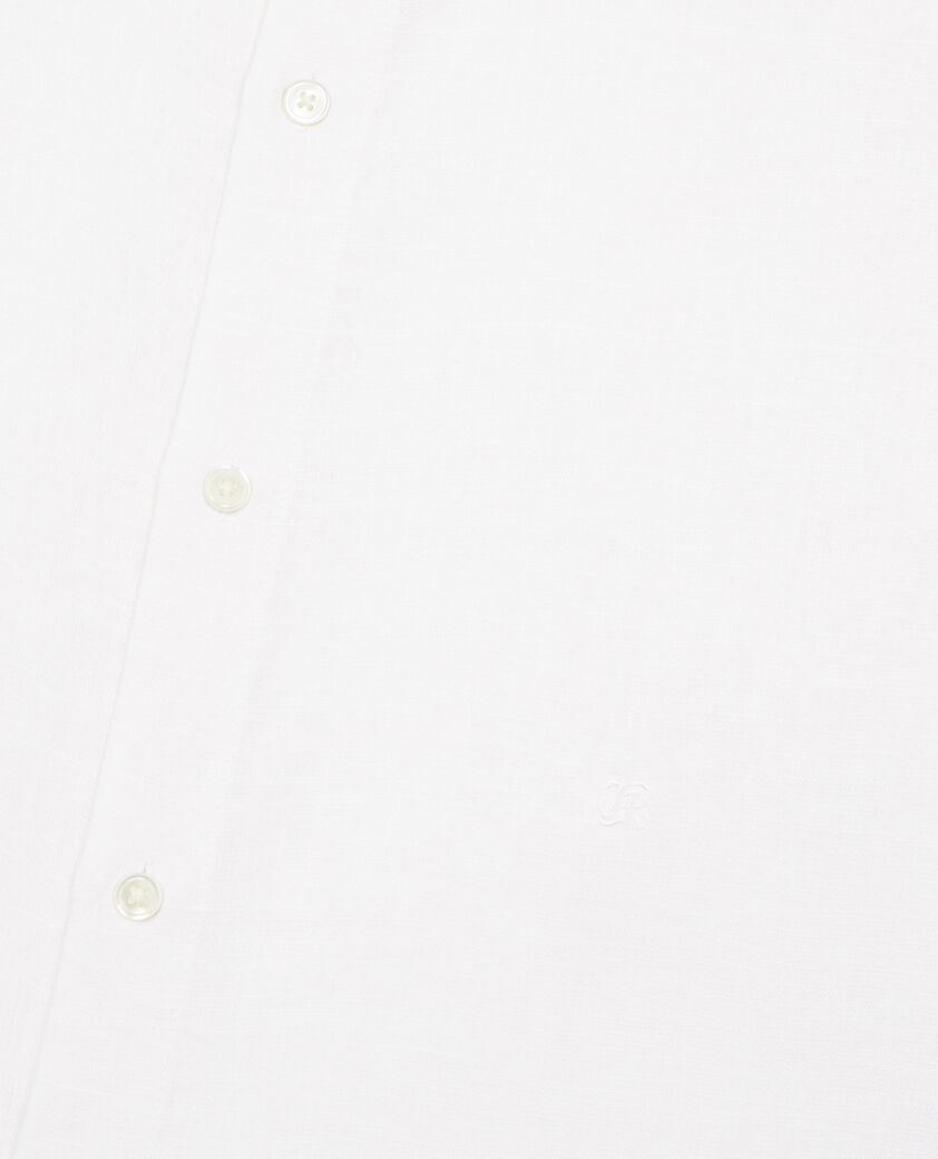 The Kooples HERREN WHITE wei&szlig;es leinenhemd