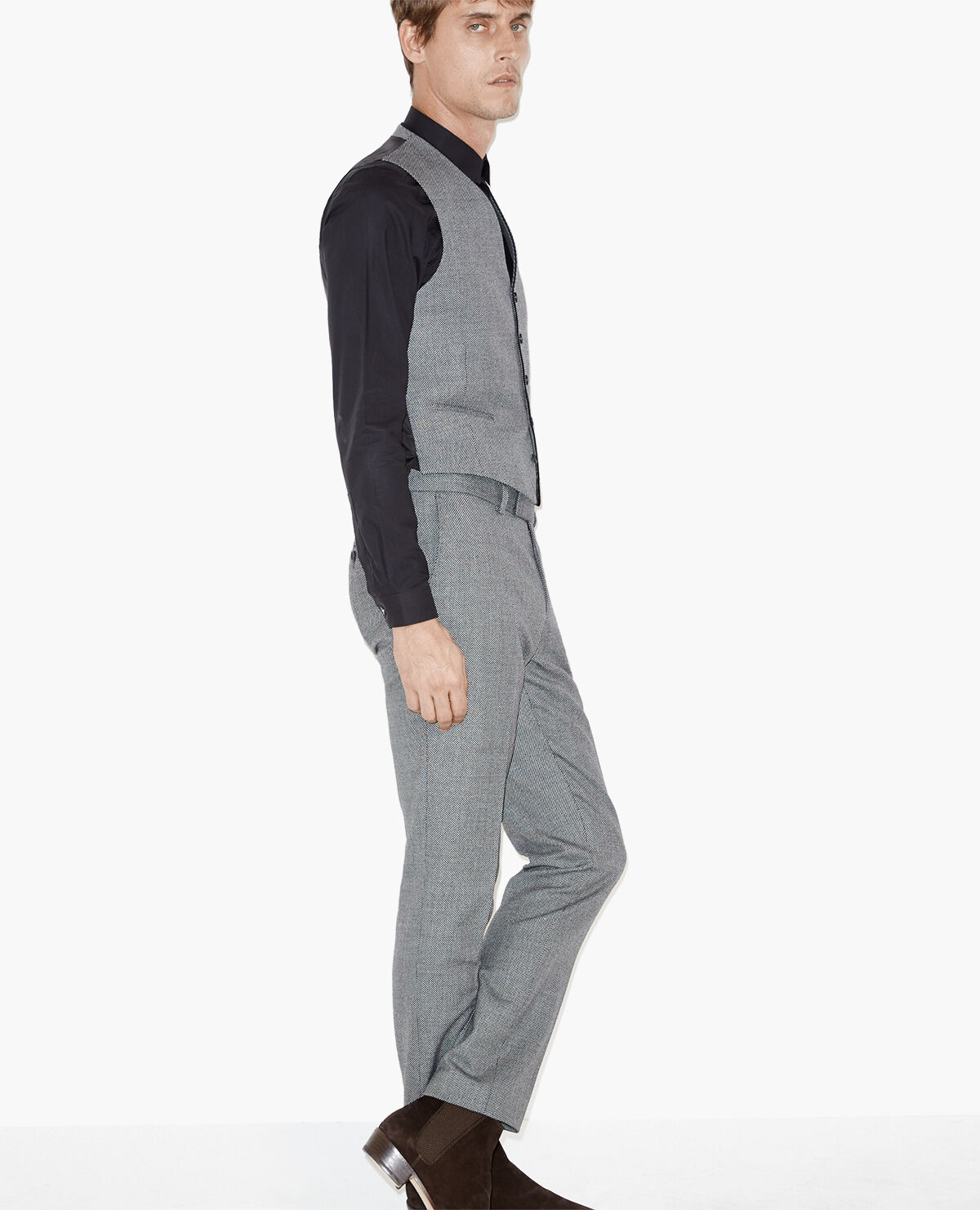 Pantalon de hotsell costume gris