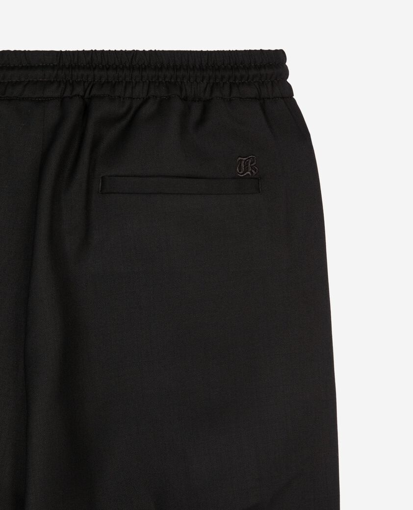 The Kooples F BLACK straight-cut black wool pants
