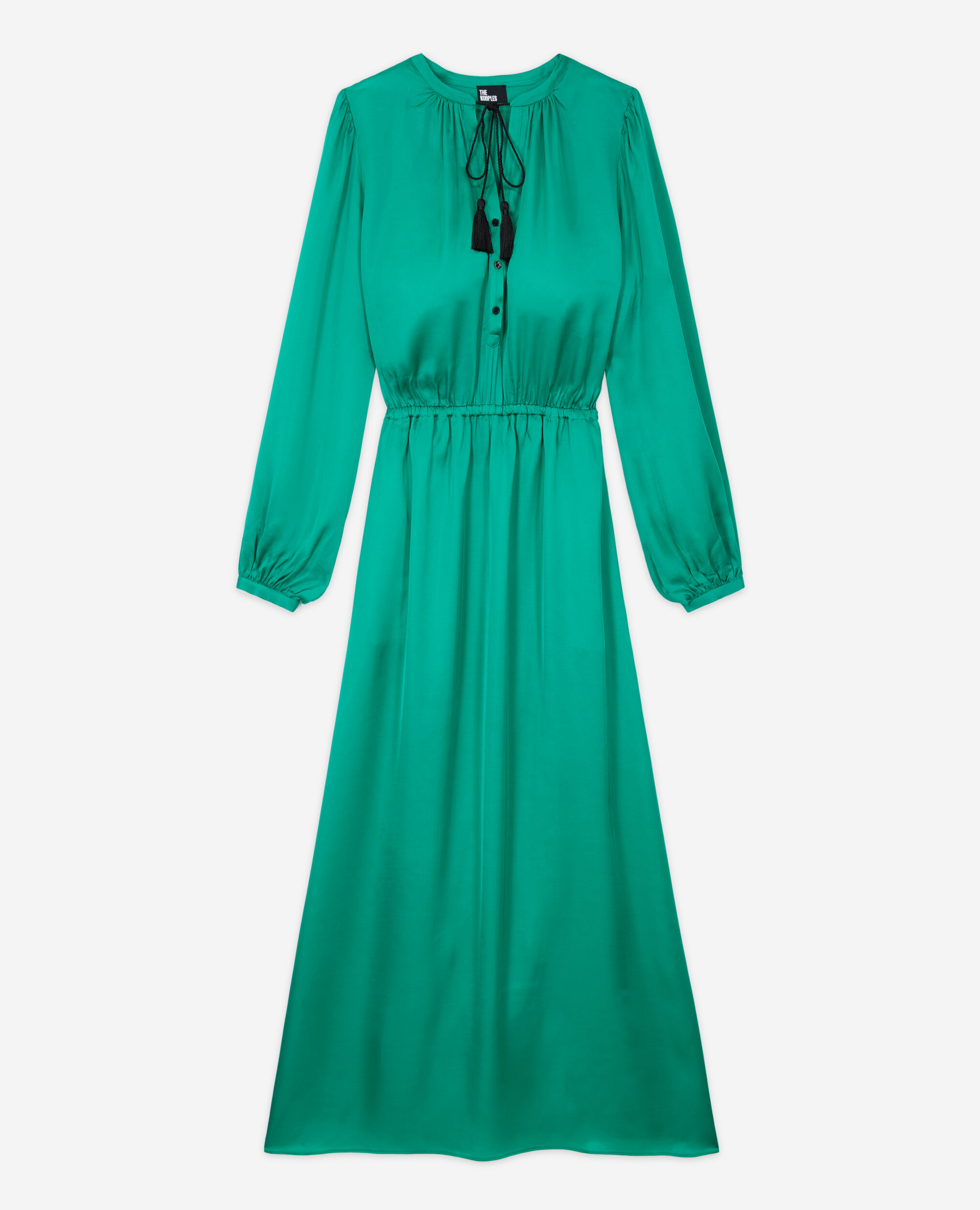 Long green dress, GREEN, hi-res image number null