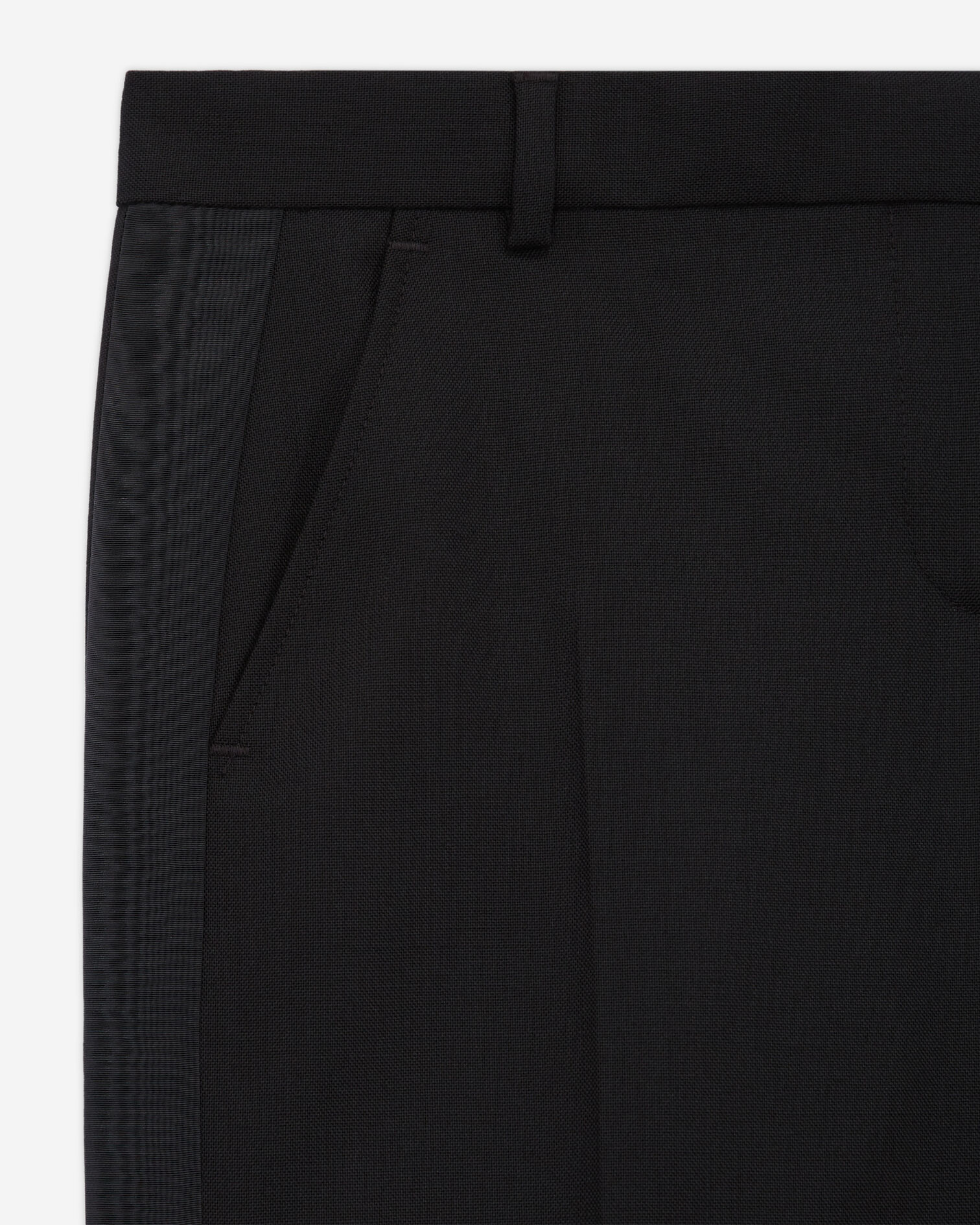 Black wool pants, BLACK, hi-res image number null