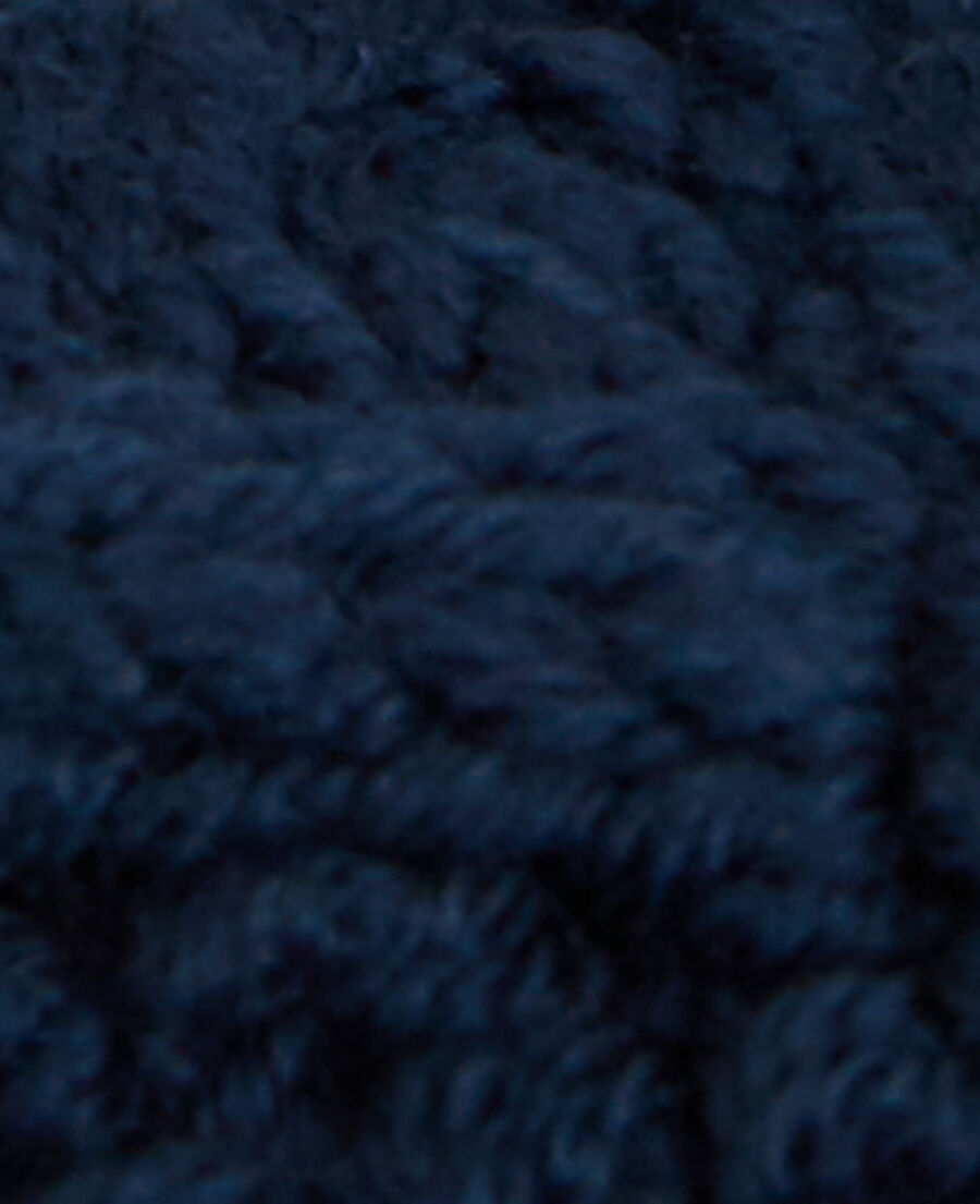 blue wool scarf