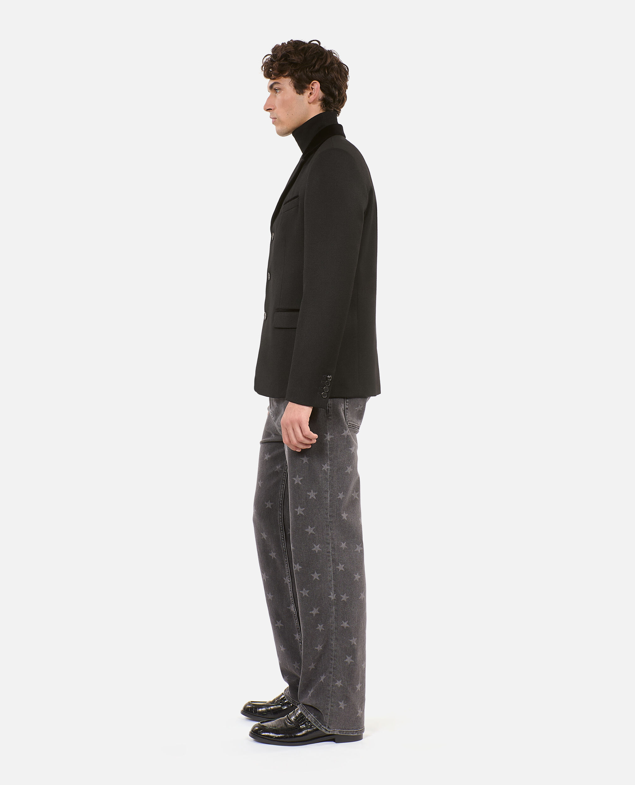 Blazer en laine noire, BLACK, hi-res image number null
