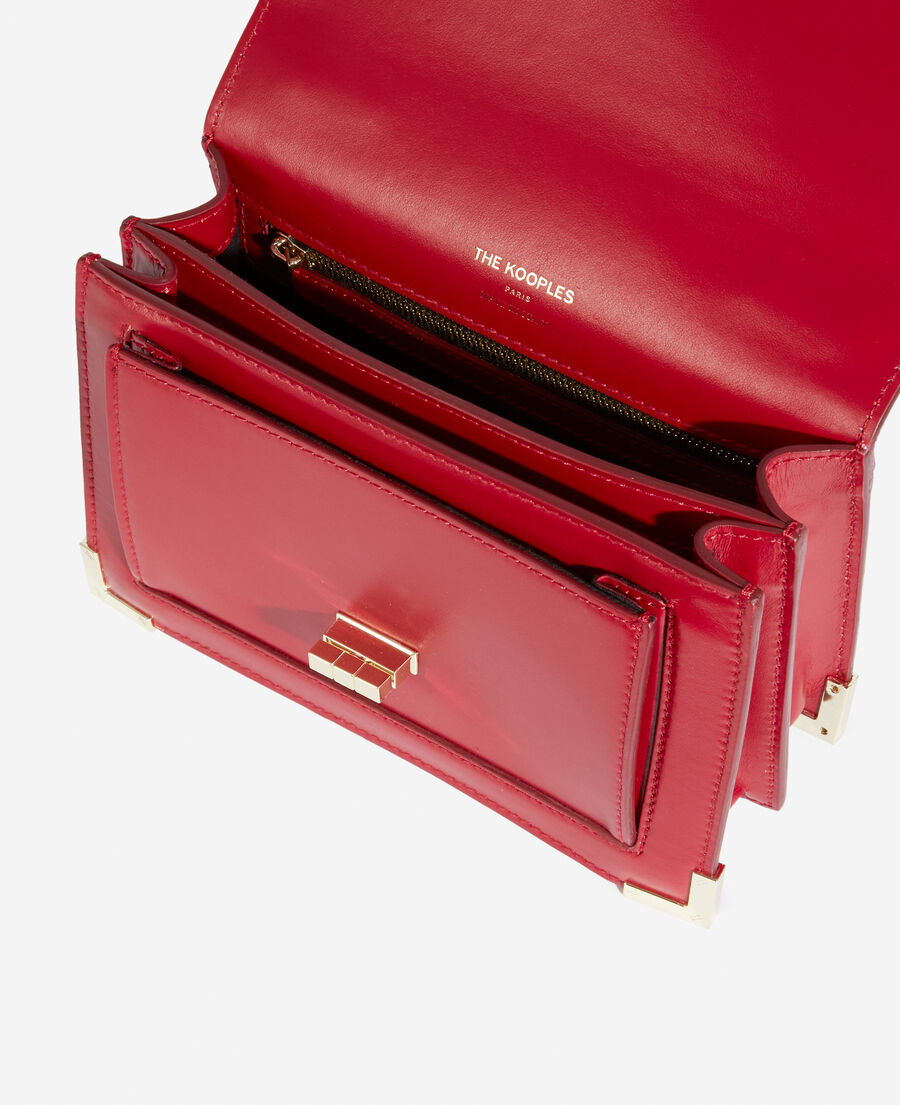 sac emily iconic small modèle rouge carmin
