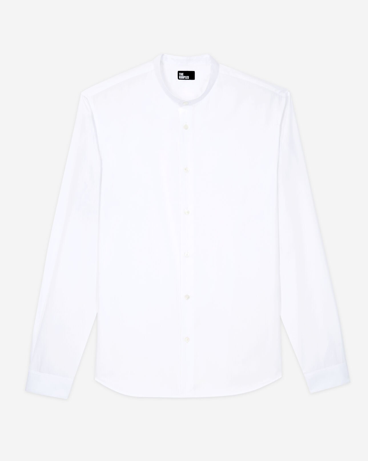 The Kooples HOMME WHITE chemise col officier blanche