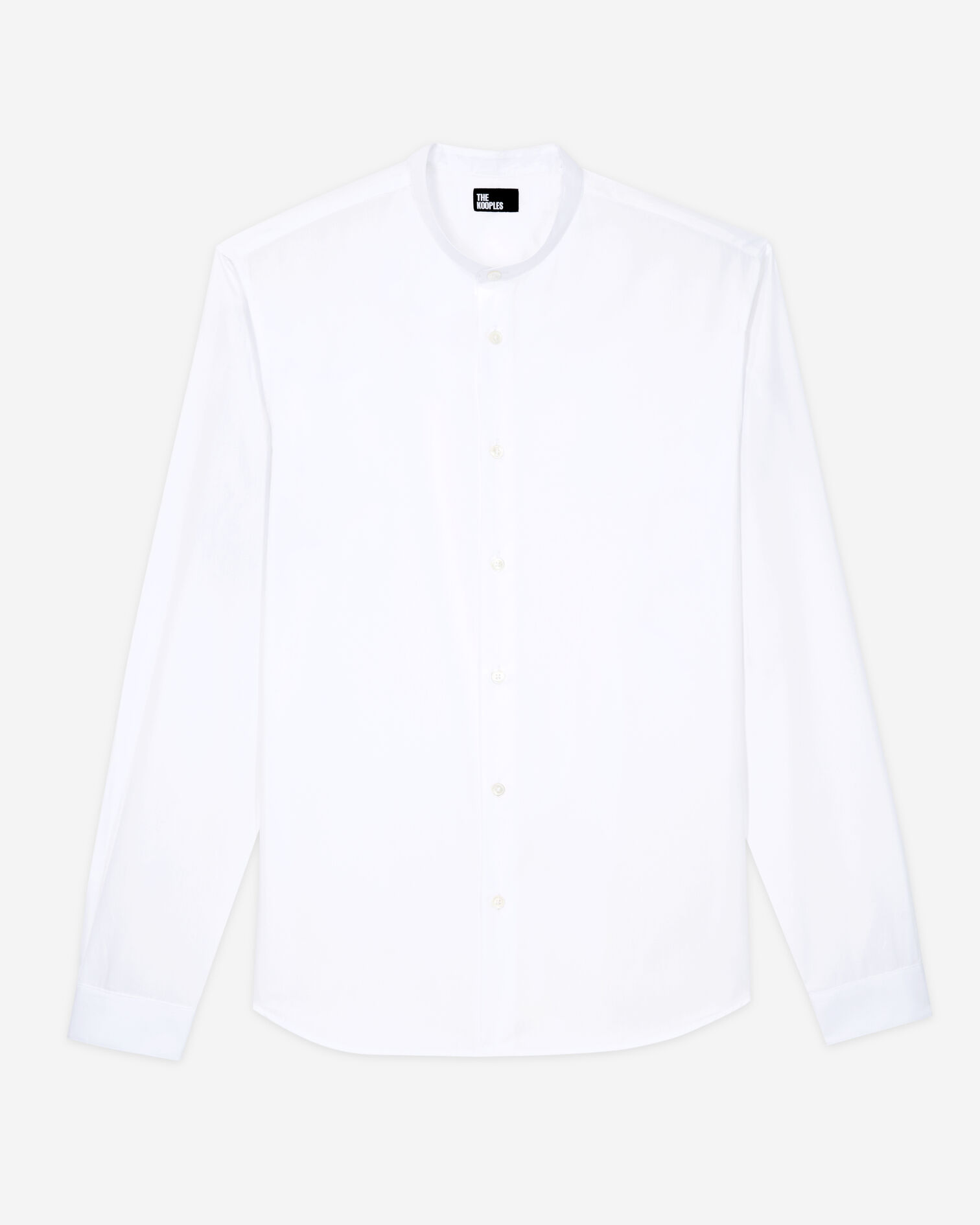 Chemise col officier blanche, WHITE, hi-res image number null