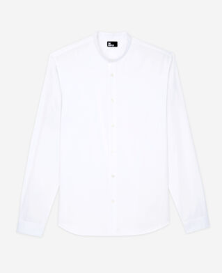 The Kooples HOMME WHITE chemise col officier blanche