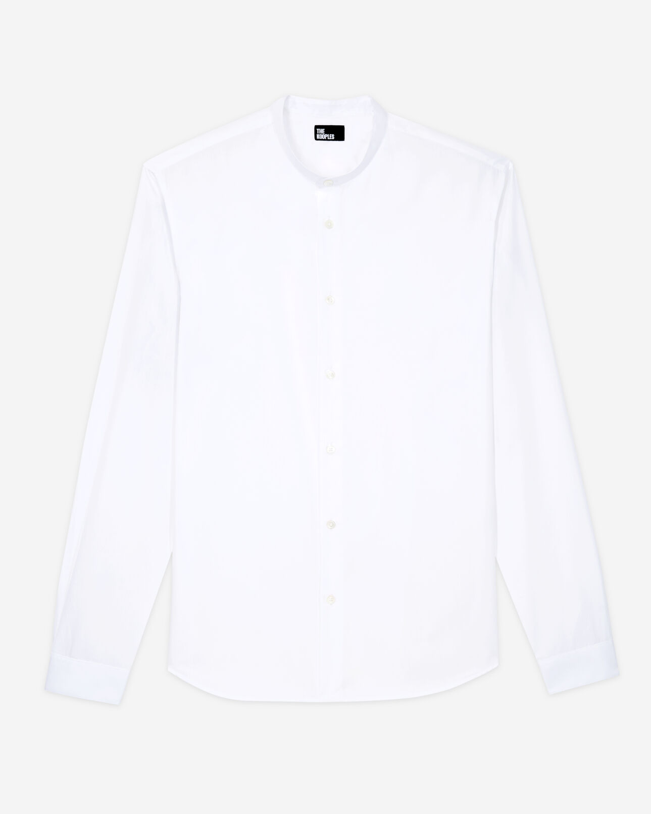 The Kooples HOMME WHITE chemise col officier blanche