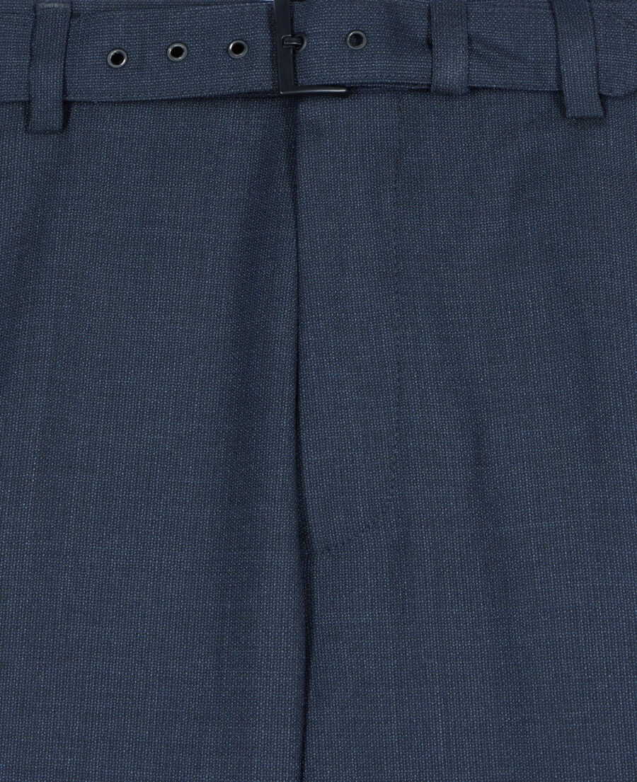 The Kooples H NAVY navy blue wool suit trousers
