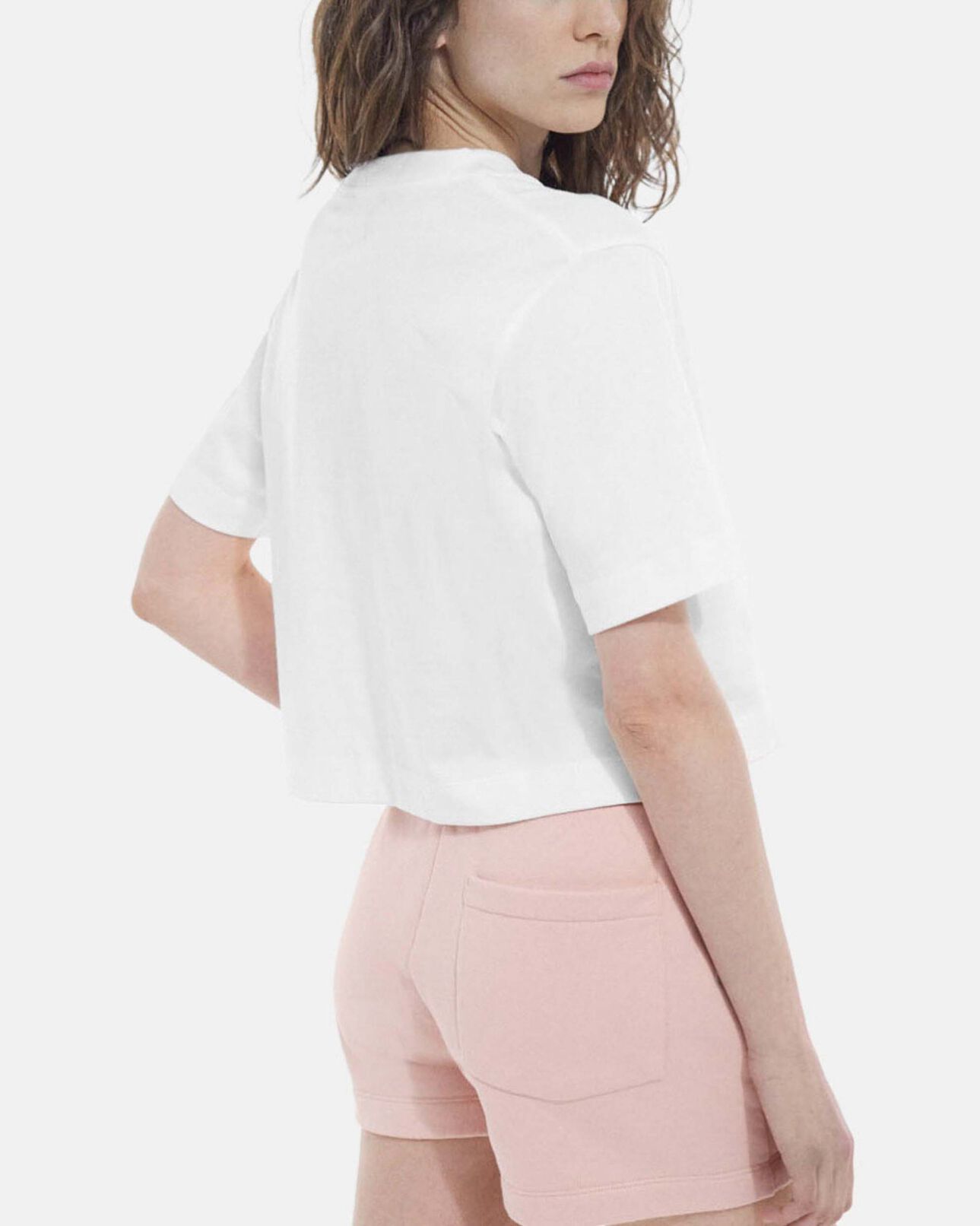 The Kooples FEMME WHITE t-shirt blanc brodé coton à col rond