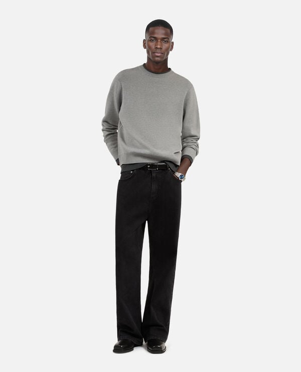The Kooples HOMME MIDDLE GREY / ANTHRACITE pull gris