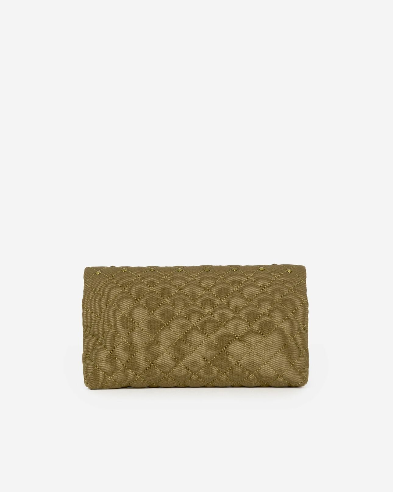 The Kooples FEMME KAKI pochette héritage small en canva kaki