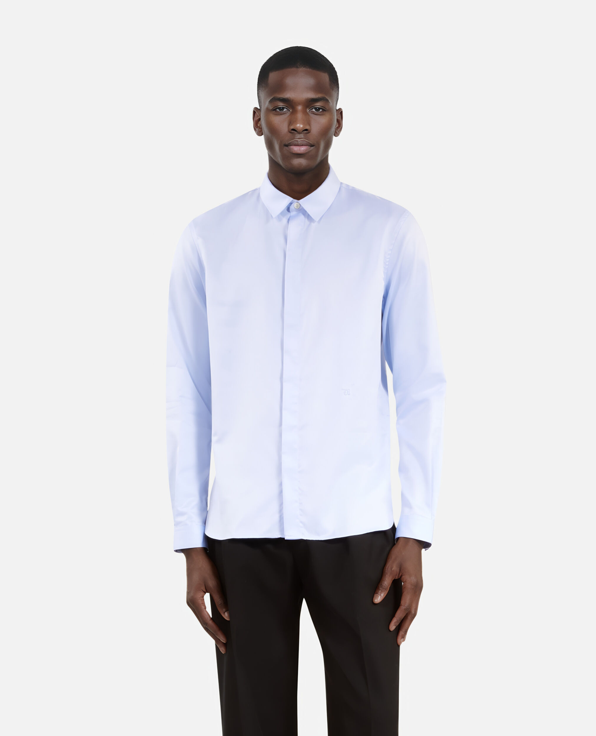 Formal sky blue shirt, SKY, hi-res image number null