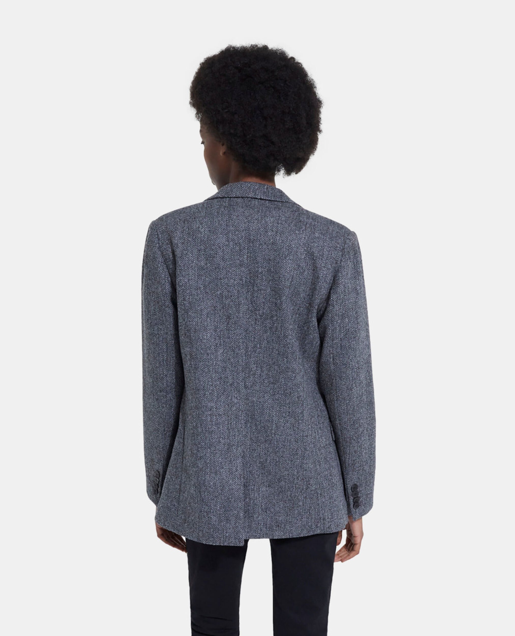 Graue Wolljacke mit Motiv, GREY, hi-res image number null