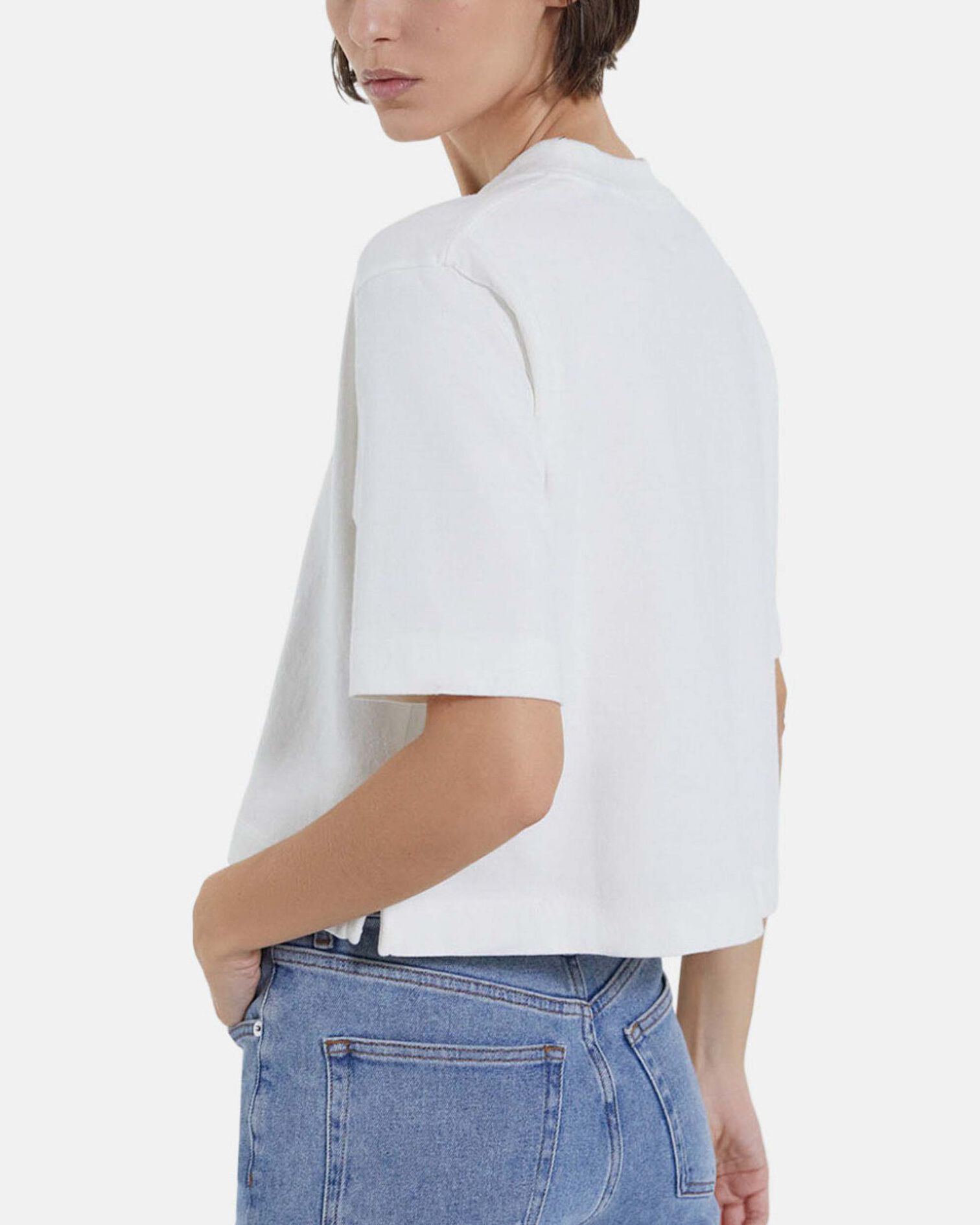 T-shirt cropped, ECRU, hi-res image number null