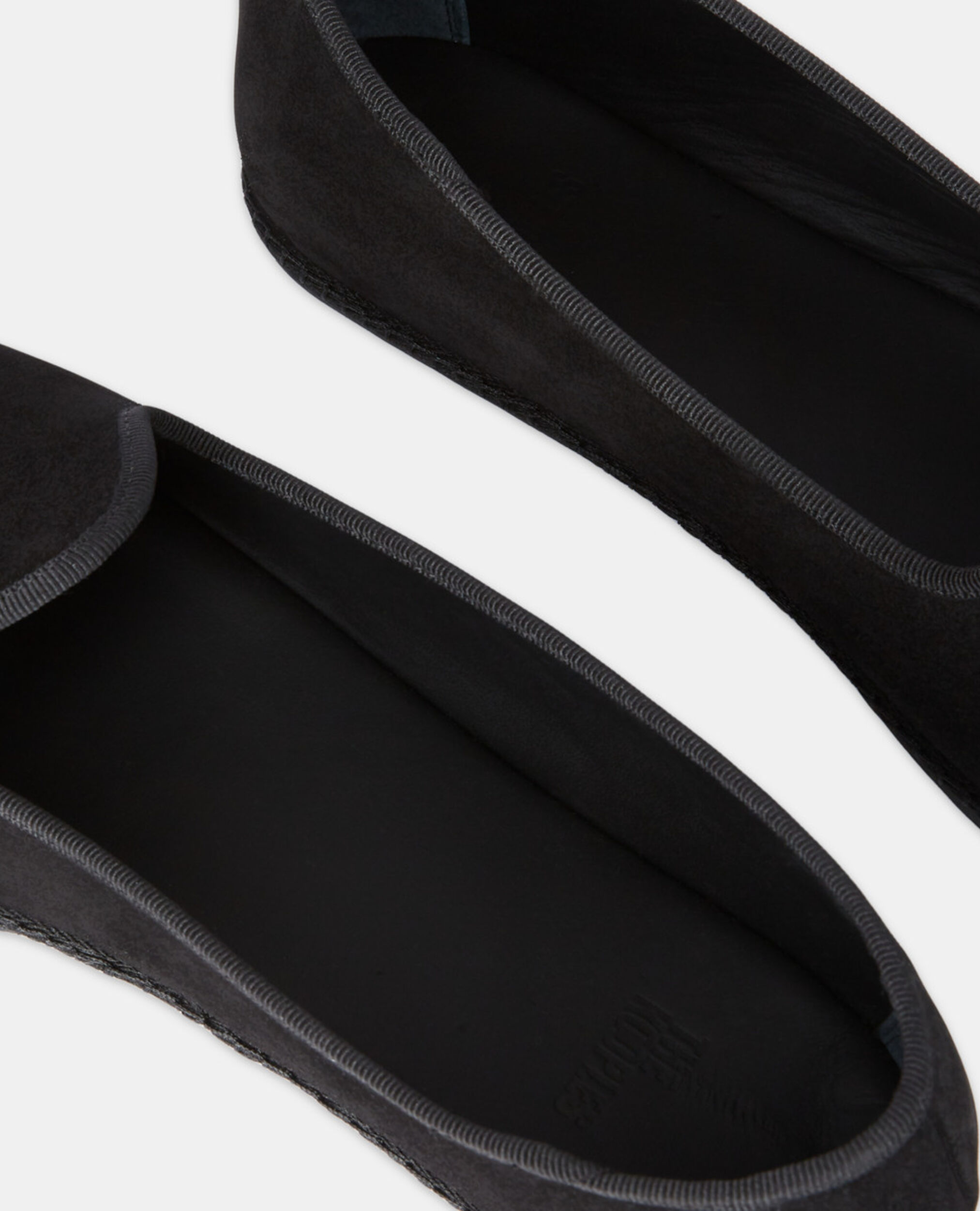 Slippers en cuir noir, BLACK, hi-res image number null