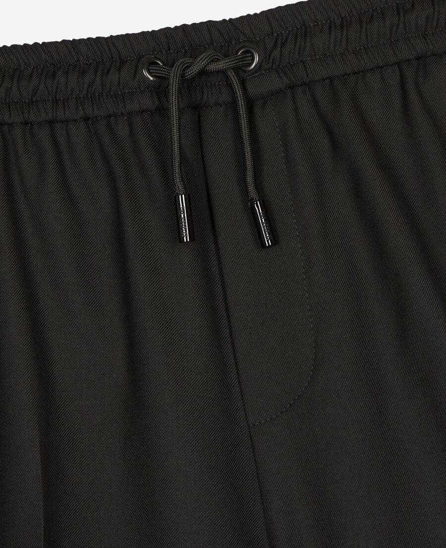 The Kooples HERREN BLACK schwarze bermudashorts aus wolle