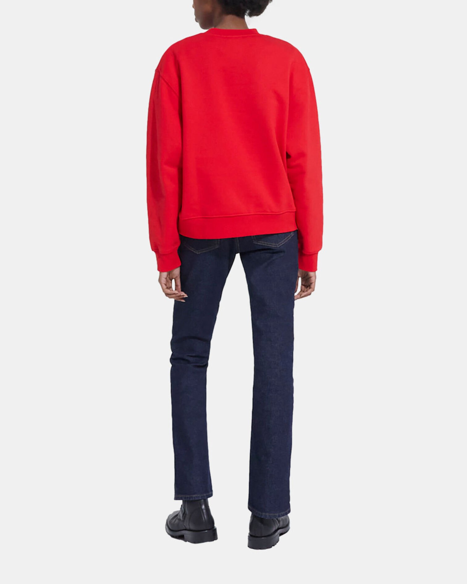 Sweat en coton rouge, TANGO RED, hi-res image number null