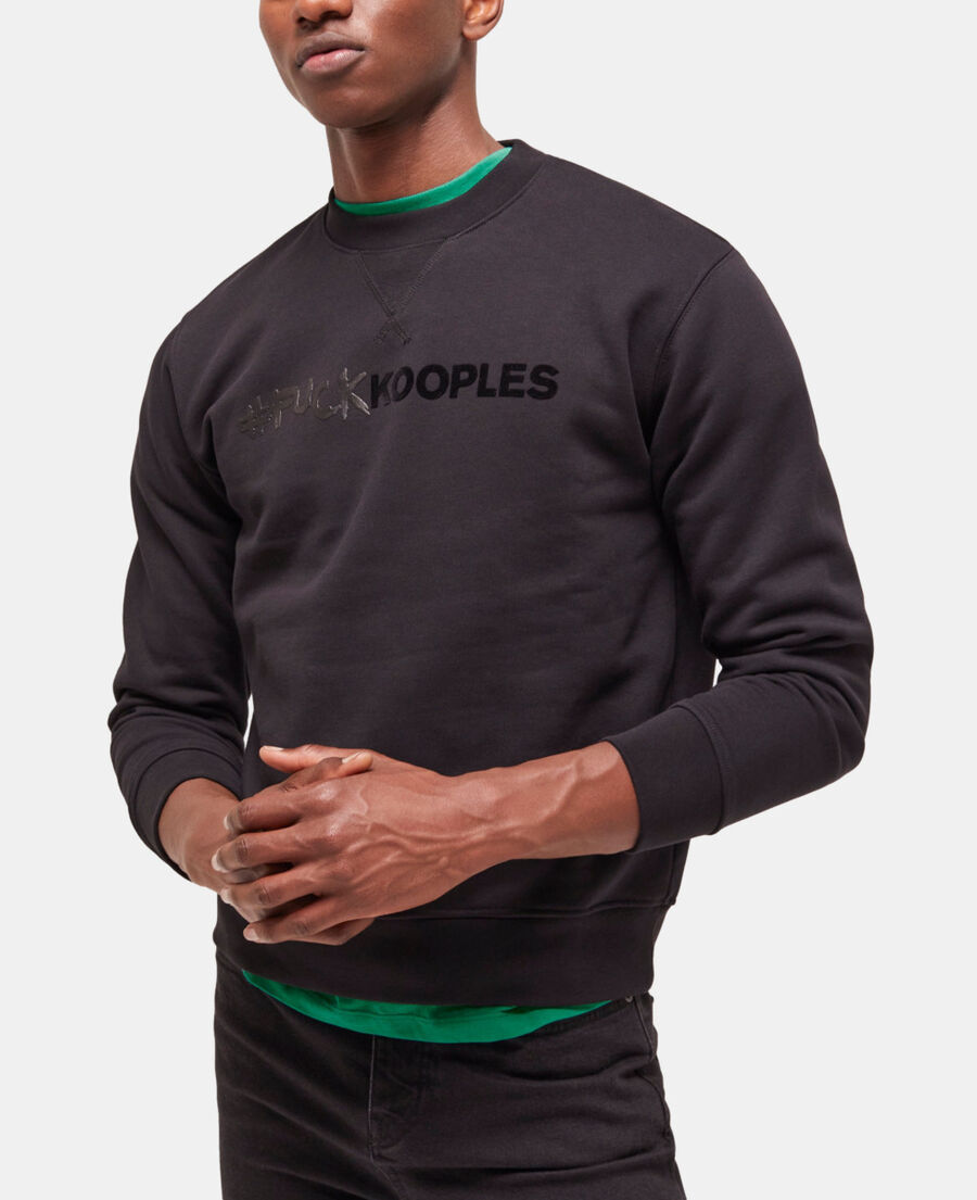 black logo sweatshirt