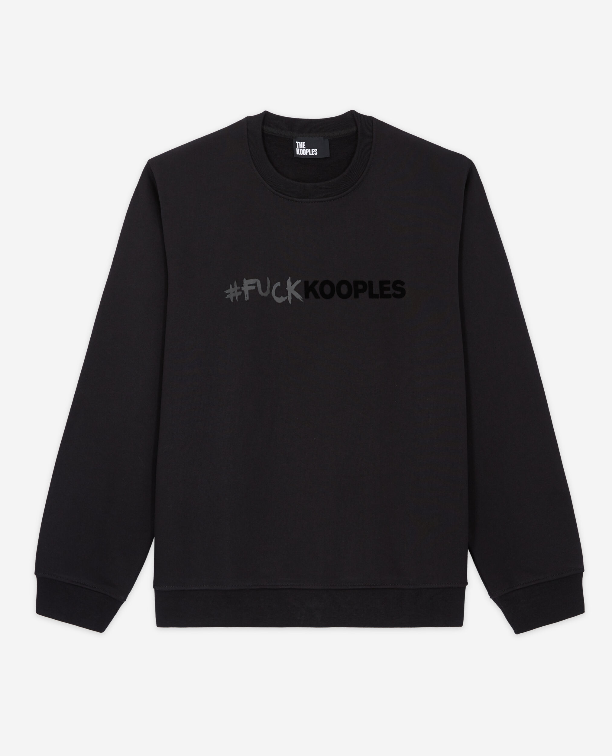 Black logo sweatshirt for men - Sales | The Kooples - US