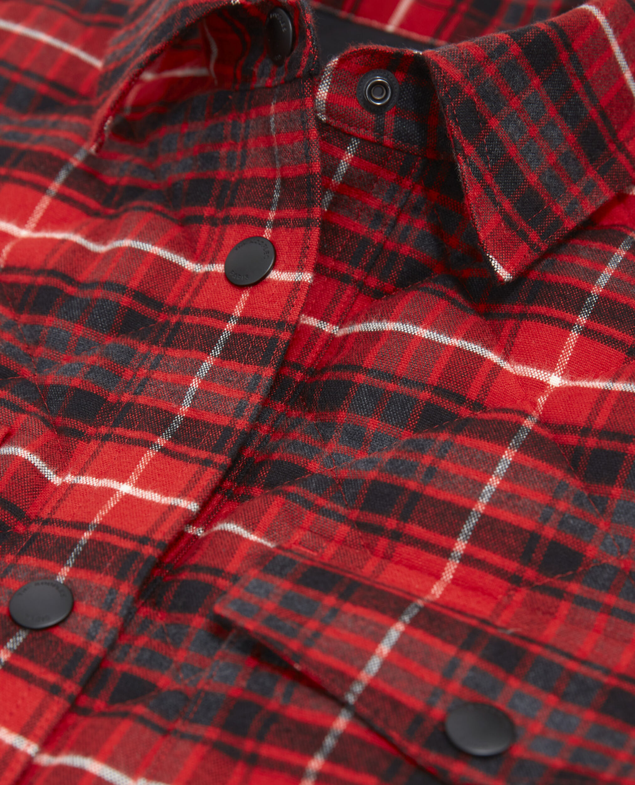 Black and red oversized checked shirt, RED / BLACK, hi-res image number null