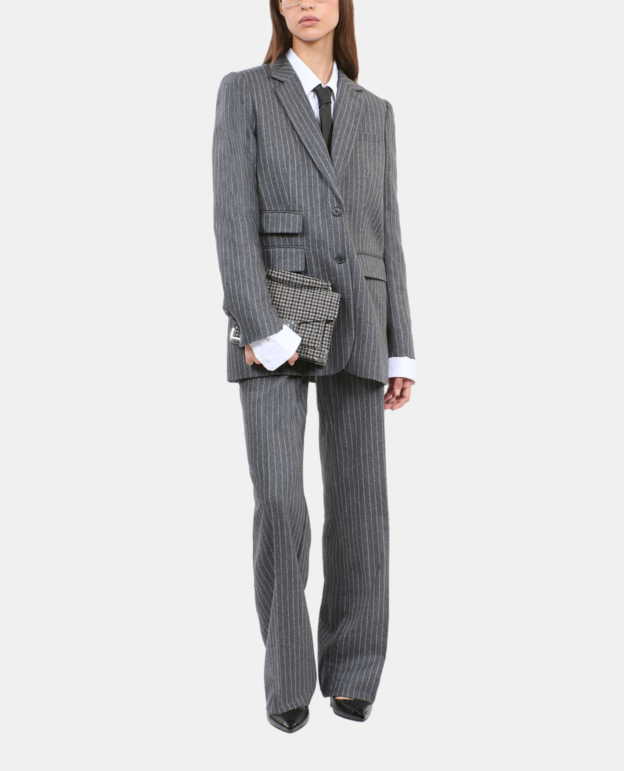 Veste tailleur à rayures, LIGHT GREY, hi-res image number null