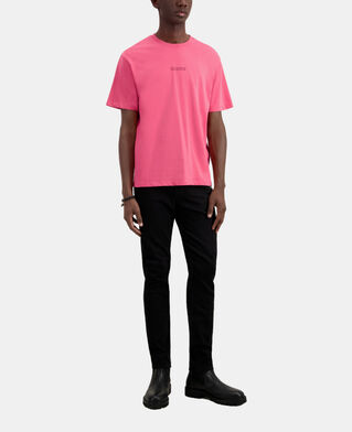 The Kooples MEN OLD PINK men's pink t-shirt with logo