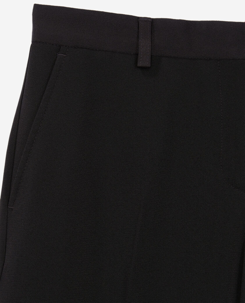 The Kooples WOMEN BLACK black crepe suit trousers