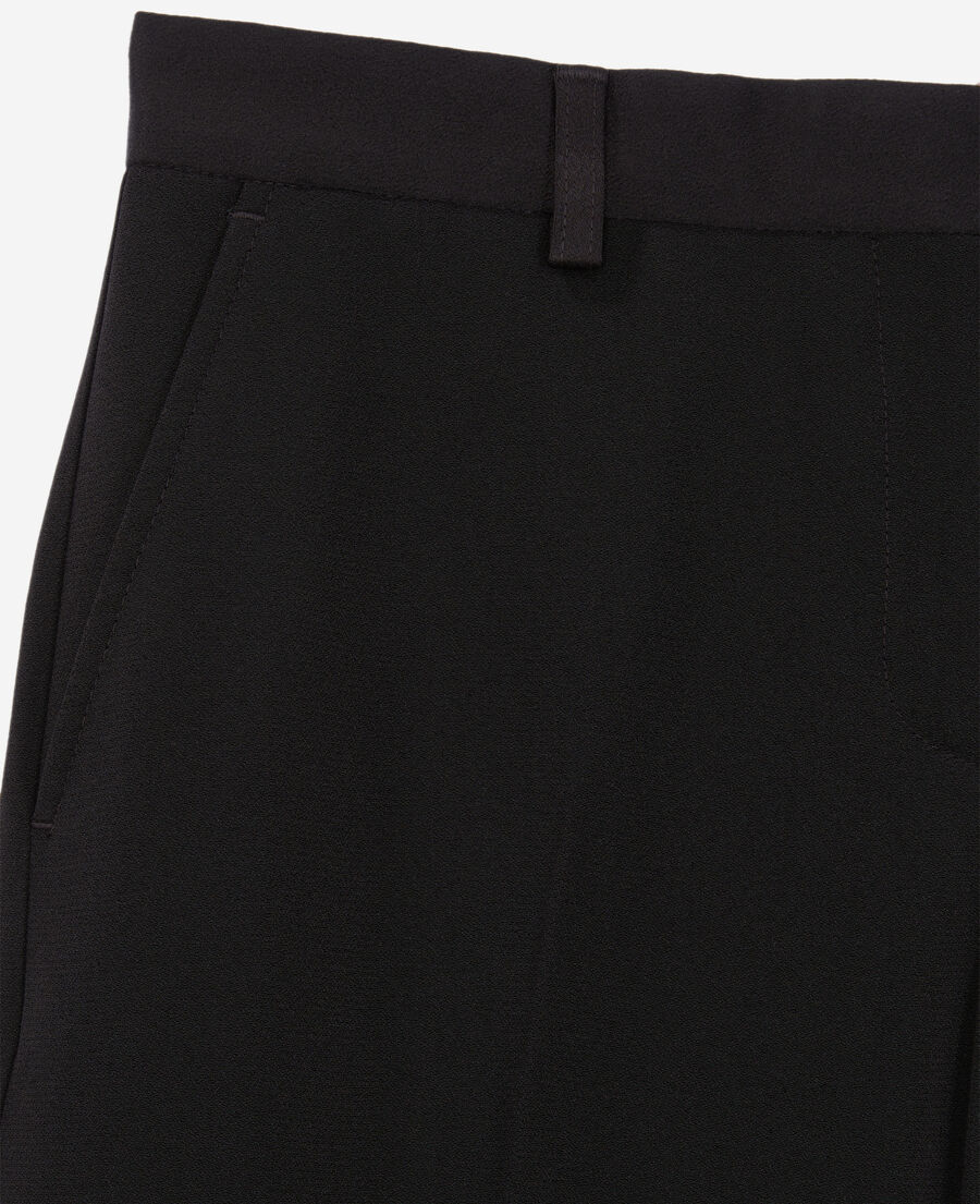 The Kooples WOMEN BLACK black crepe suit trousers