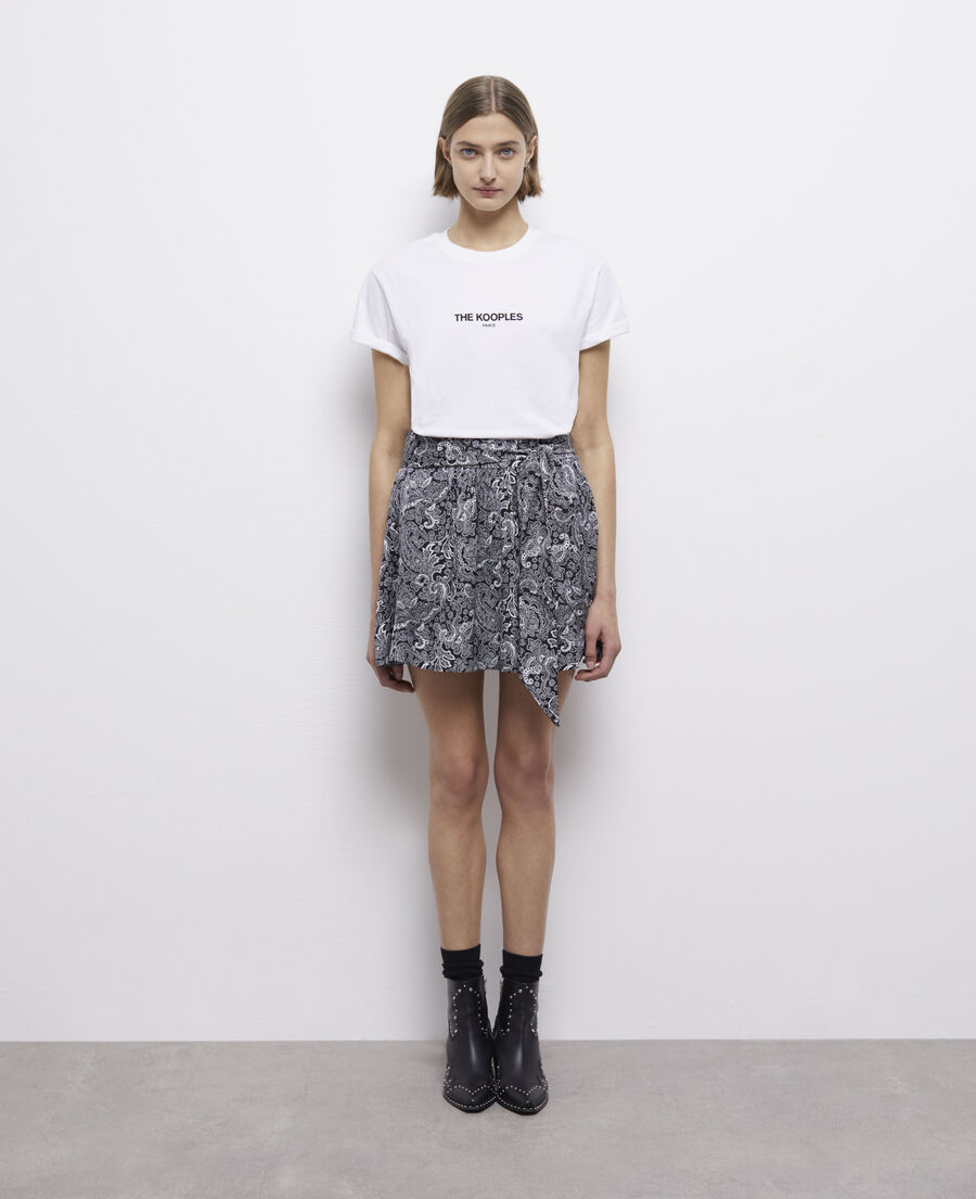 short printed skirt