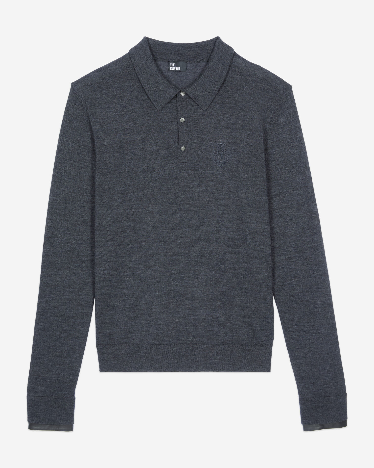 Grauer Pullover aus Wolle, ANTHRACITE MELANGE, hi-res image number null