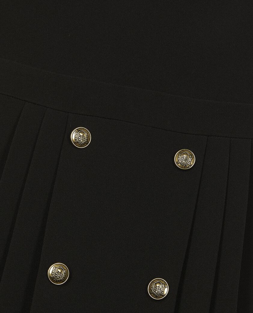 The Kooples DAMEN BLACK kurzes kleid mit gekreuztem r&uuml;cken schwarz