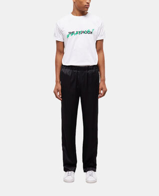 The Kooples HERREN BLACK schwarze hose mit satin-effekt