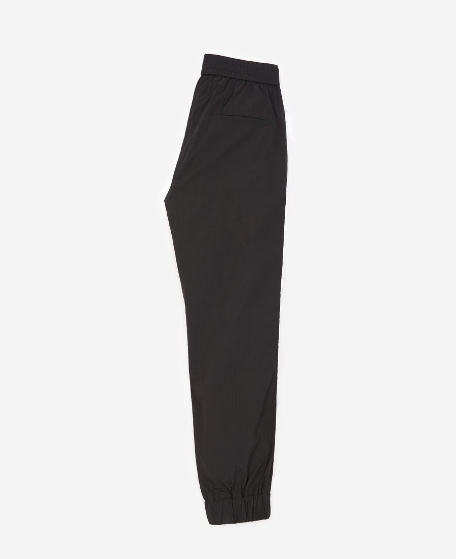 black trousers w/logo trims down sides