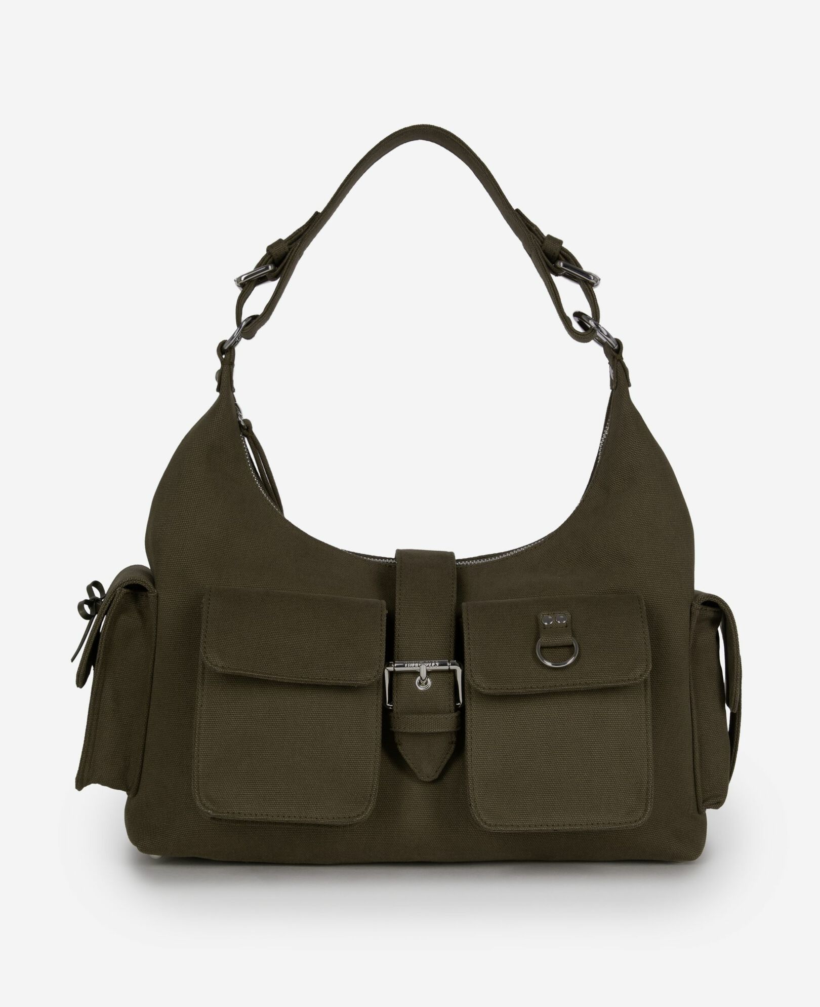The Kooples WOMEN KAKI amelia xl bag in khaki canvas
