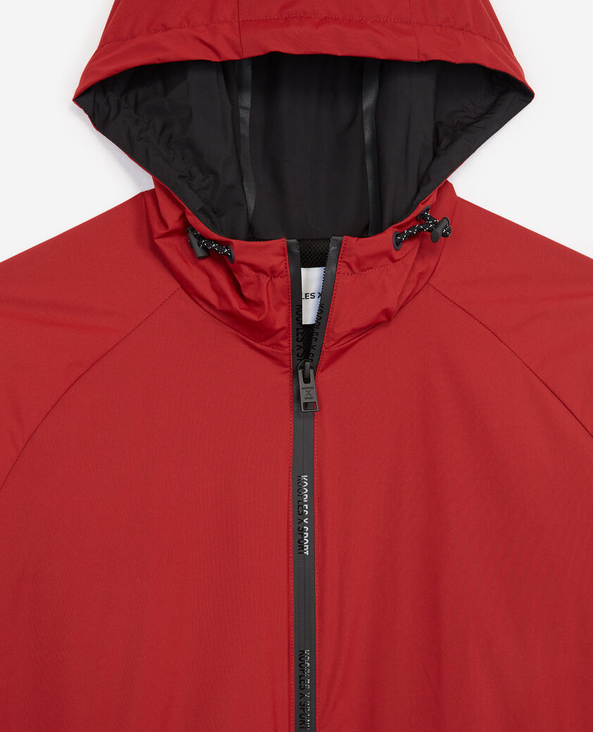The Kooples HERREN RED rote kapuzenjacke mit reißverschluss