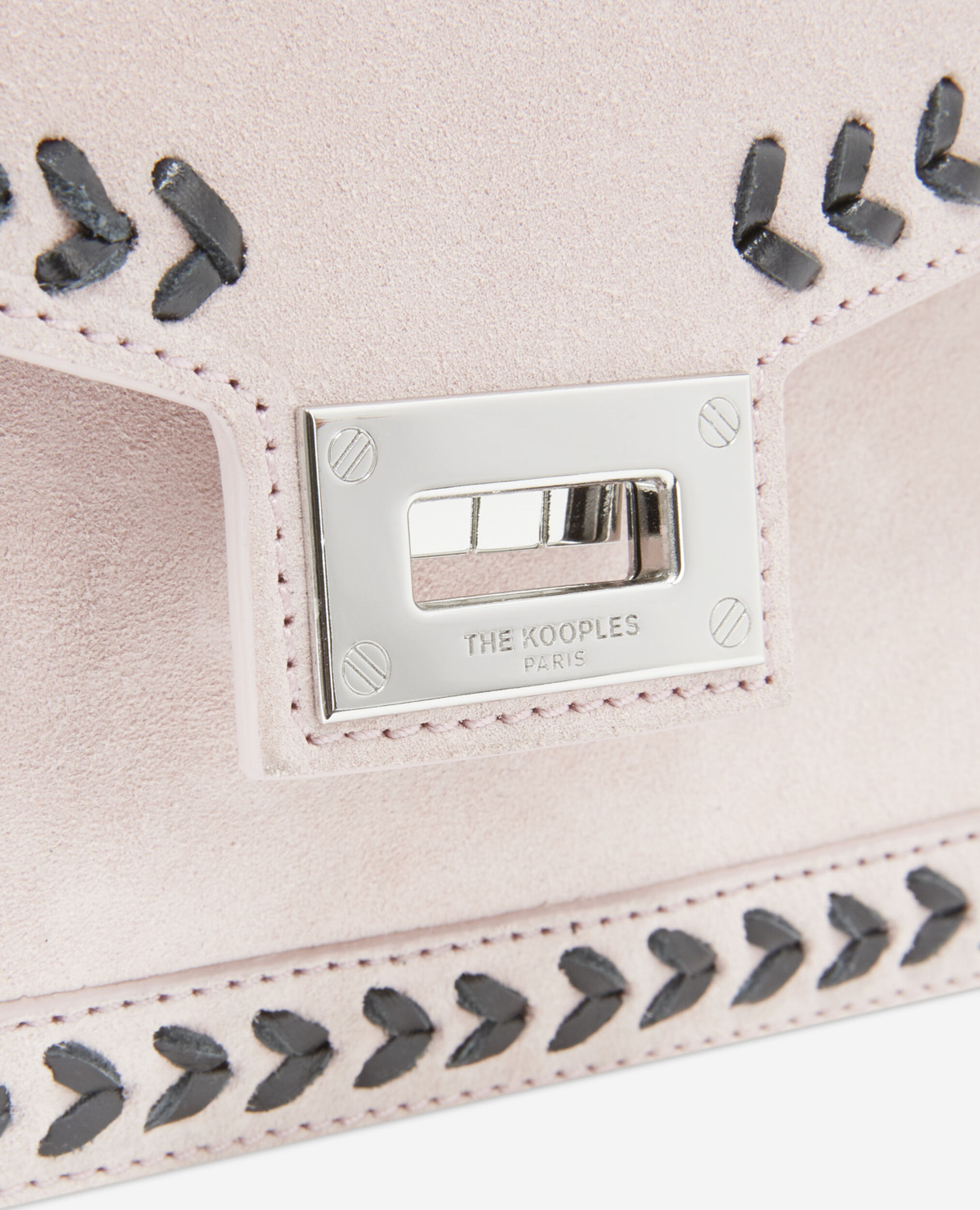 Small Emily bag in pink suede leather, LIGHT PINK, hi-res image number null