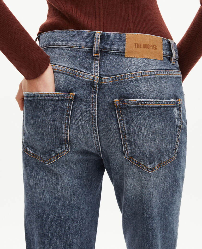 The Kooples DAMEN BABY BLUE hellblaue slim-fit-jeans