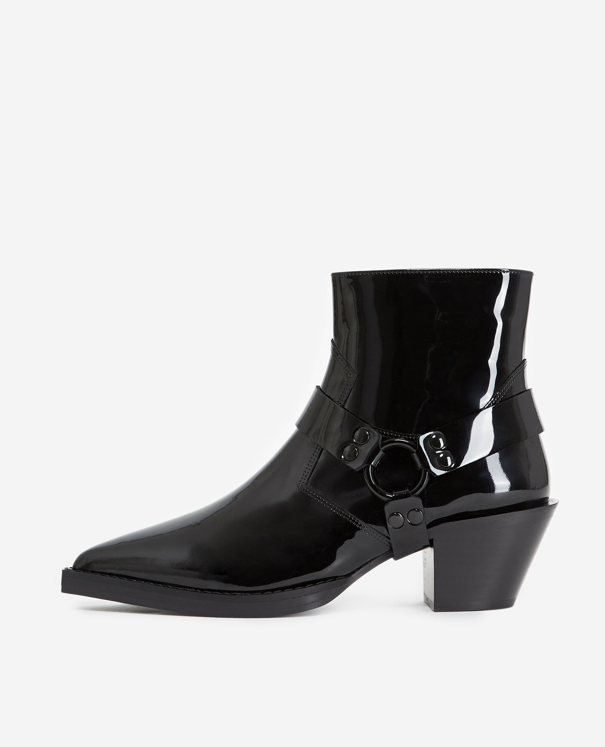Ankle Black Patent Boots | lupon.gov.ph