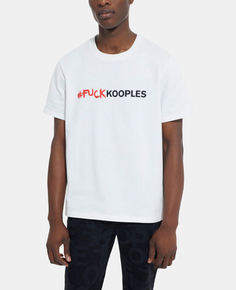 white t-shirt with logo