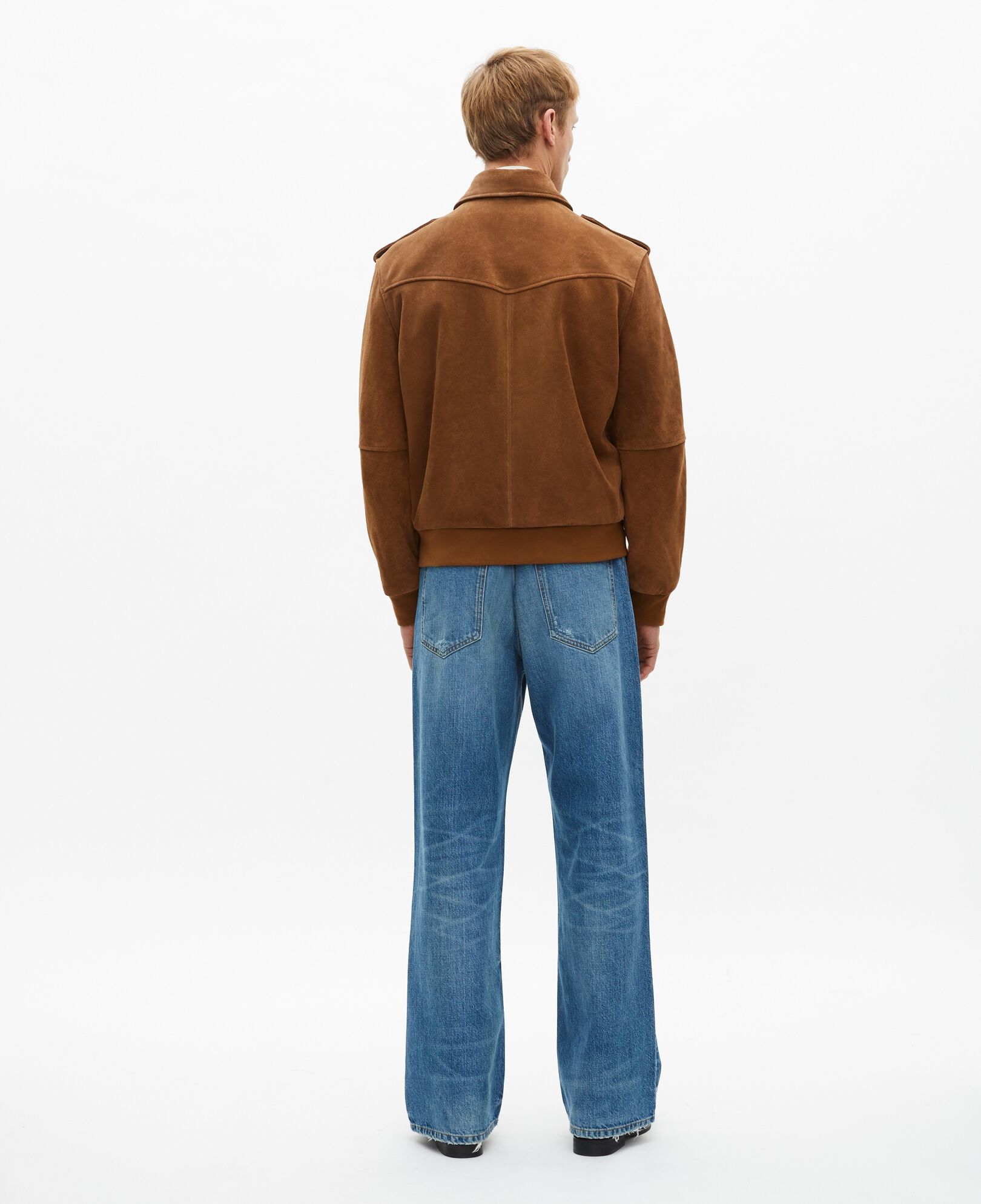 The Kooples MEN CAMEL camel suede jacket