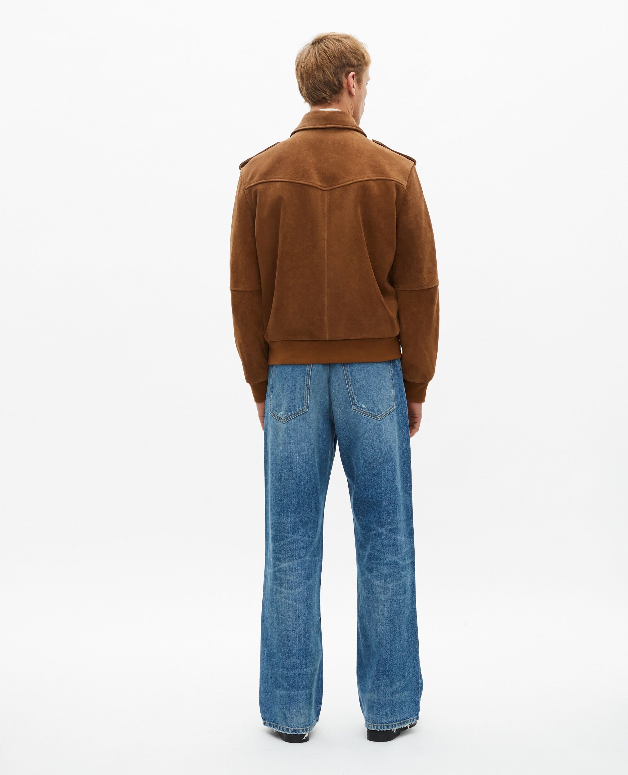 Camel suede jacket, CAMEL, hi-res image number null