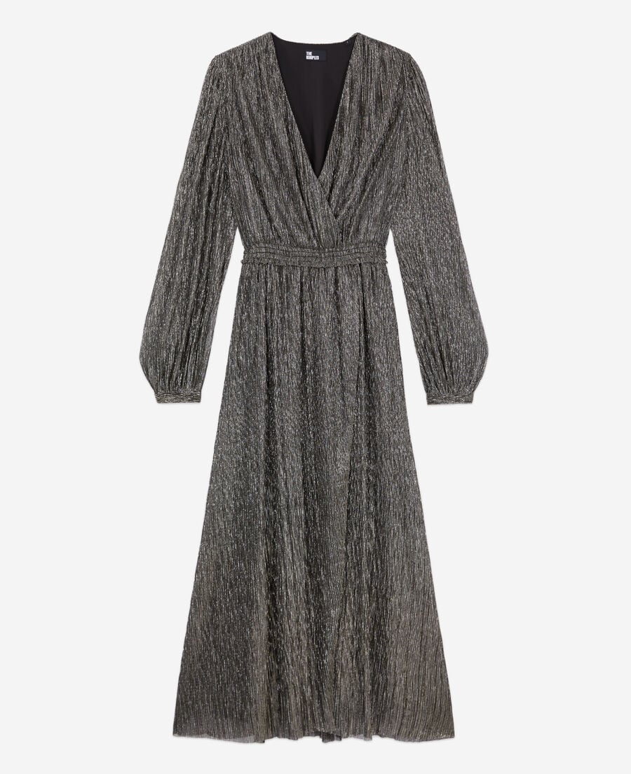 The Kooples F SILVER long silver dress