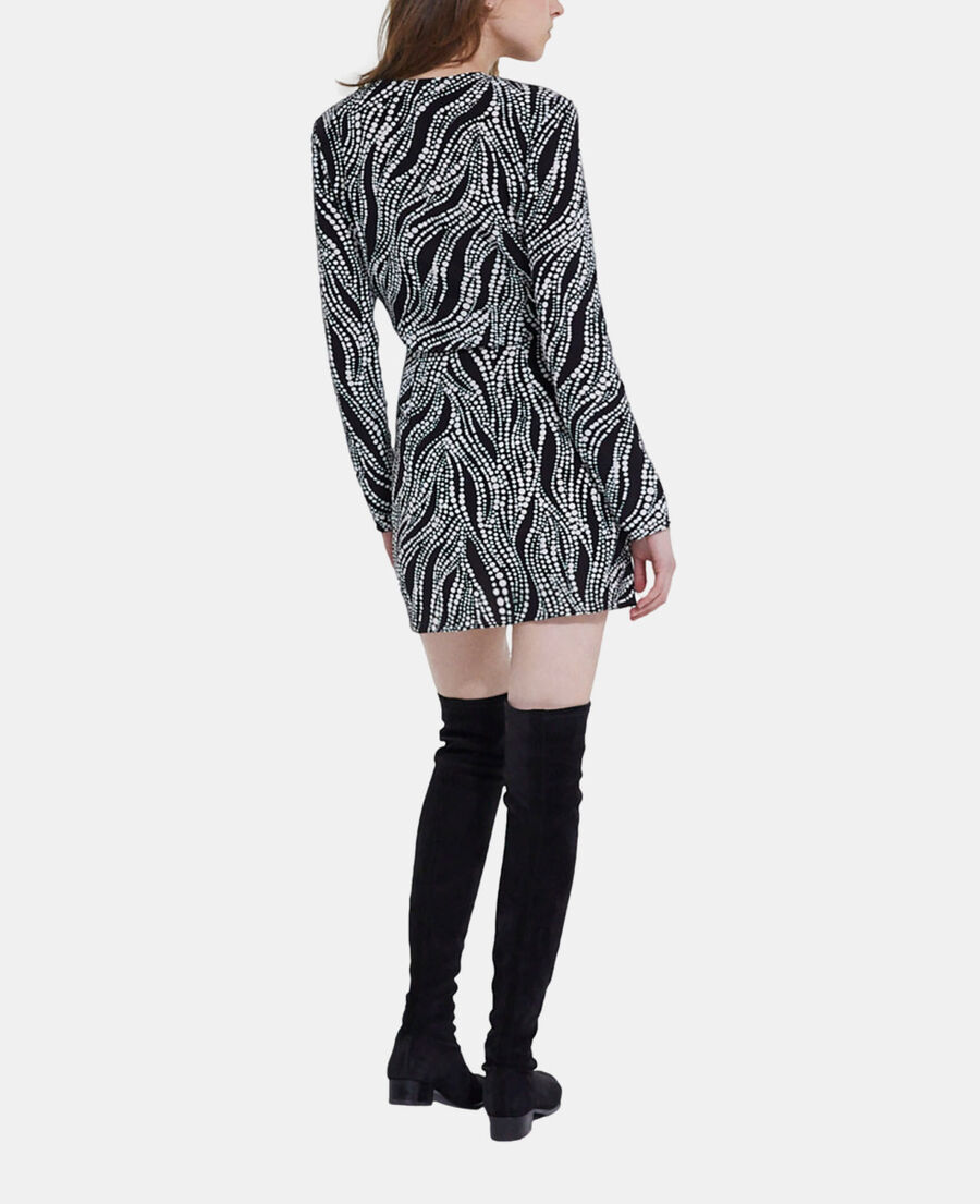 robe courte imprimée