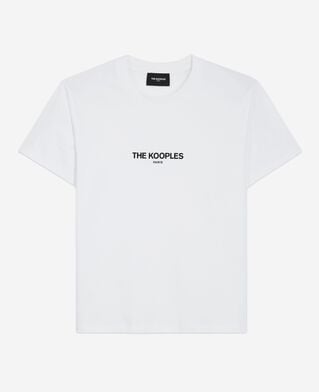 The Kooples FEMME WHITE t-shirt logo blanc