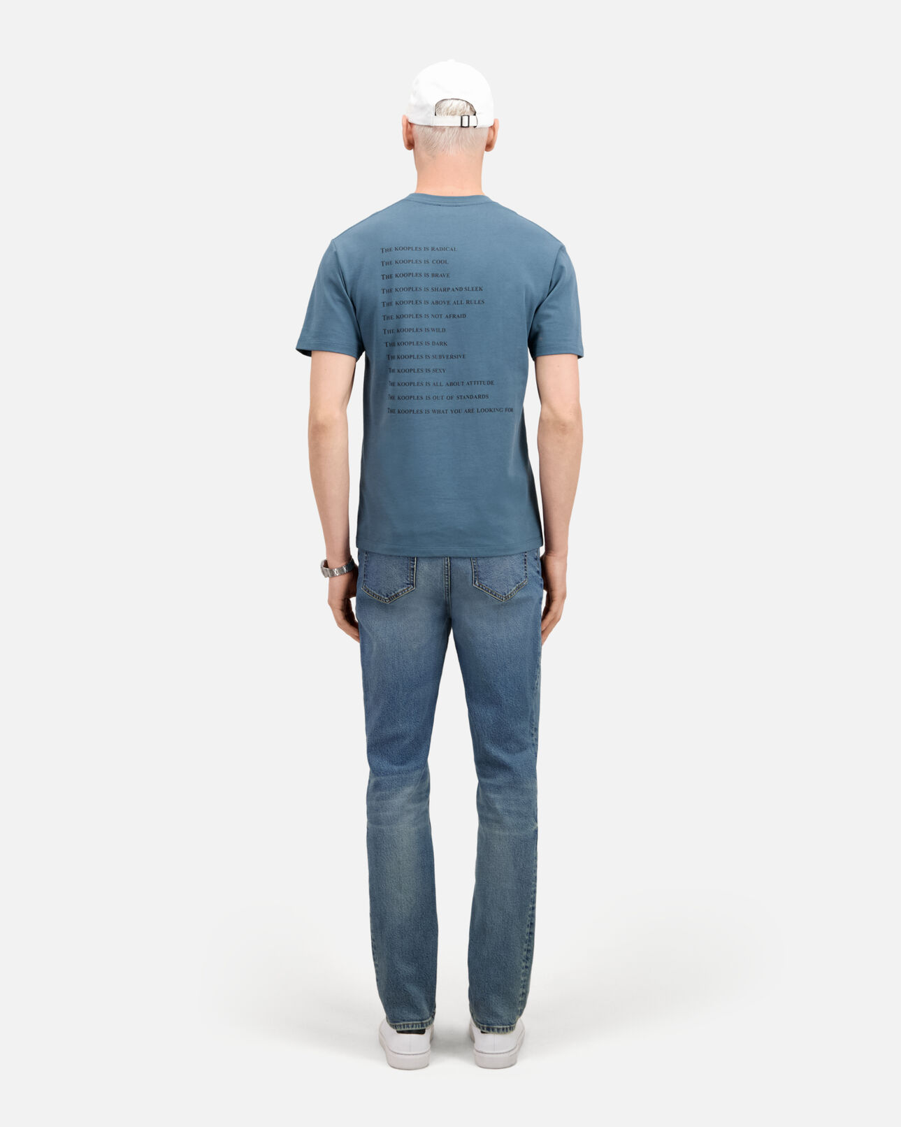 The Kooples HOMME BLUE PETROL t-shirt homme what is bleu profond