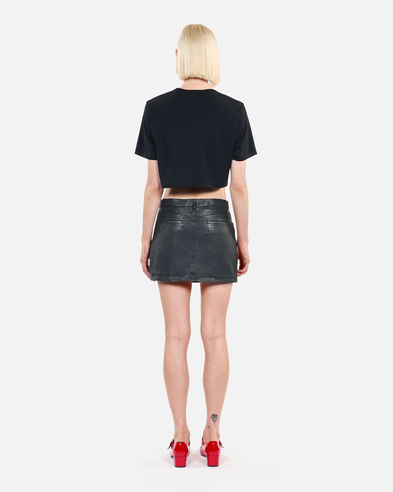 The Kooples FEMME BLACK t-shirt court avec sérigraphie noir