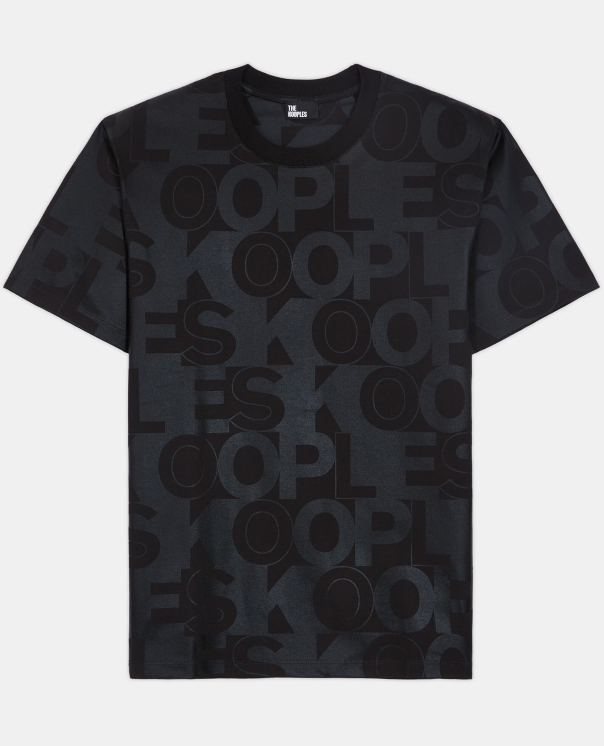 Camiseta con logotipo The Kooples, BLACK, hi-res image number null