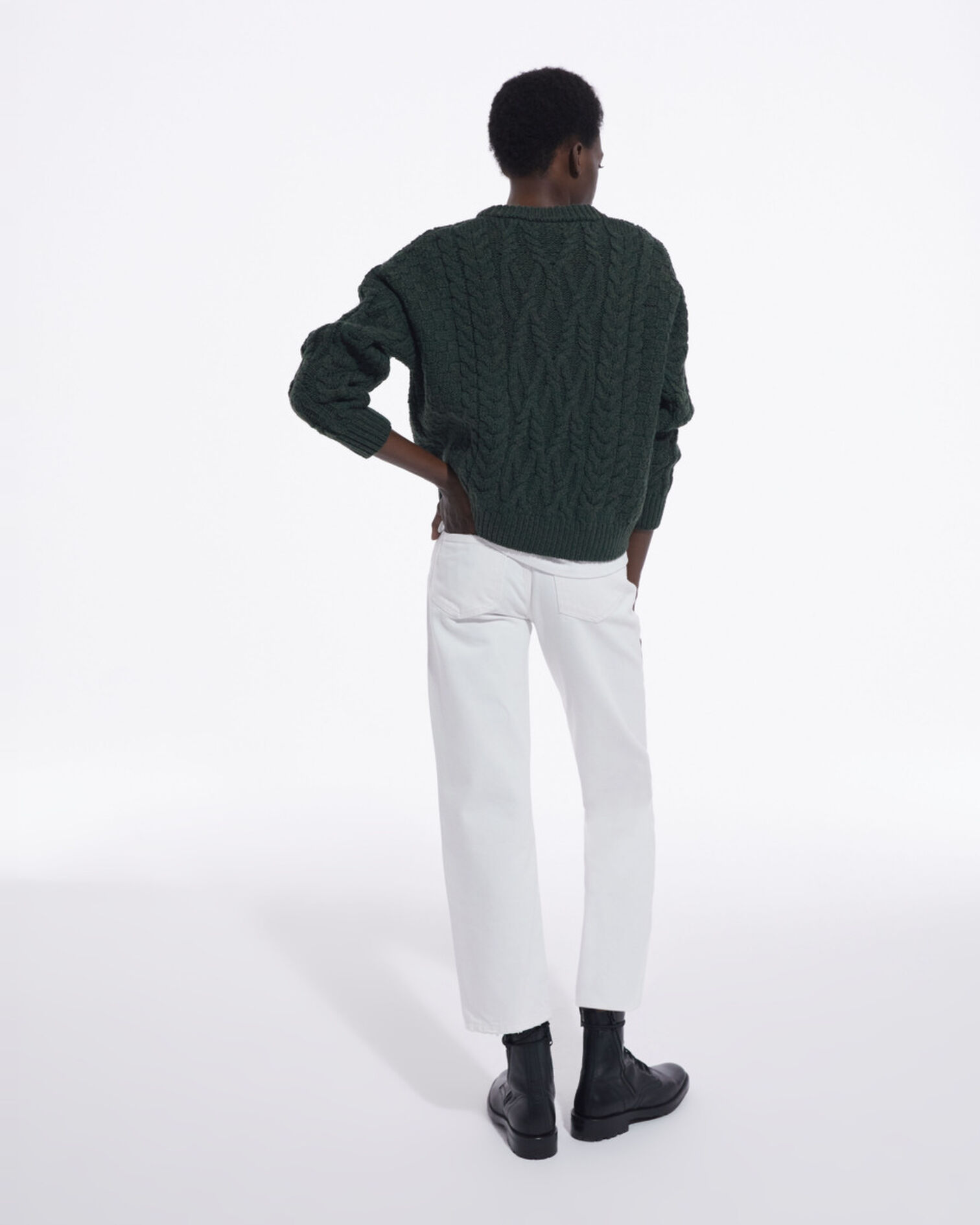 Khaki wool sweater, KAKI, hi-res image number null